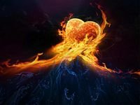 pic for 3d fire heart 